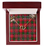 To My Beautiful Soulmate Necklace In Your Eyes I Have Found My Home Clan Rattray Tartan Forever Love Necklace Tartan Gift for Girlfriend Everlasting Love Necklace