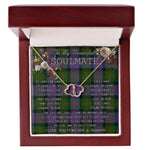 To My Beautiful Soulmate Necklace In Your Eyes I Have Found My Home Clan Blair Modern Tartan Everlasting Love Necklace