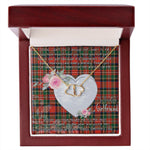 Gift To My Beautiful Girlfriend Valentine Necklace For Soulmate Anniversary Clan Stewart Stuart of Bute Tartan Everlasting Love Necklace,valentine necklace, necklace girlfriend, necklace for wife, cute necklaces for girlfriend, jewelry for girlfriend, to my soulmate necklace, to my future wife necklace,