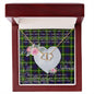Gift To My Beautiful Girlfriend Valentine Necklace For Soulmate Anniversary Clan Watson Modern Tartan Everlasting Love Necklace,valentine necklace, necklace girlfriend, necklace for wife, cute necklaces for girlfriend, jewelry for girlfriend, to my soulmate necklace, to my future wife necklace,