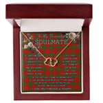 To My Beautiful Soulmate Necklace In Your Eyes I Have Found My Home Clan Comyn Red Tartan Everlasting Love Necklace