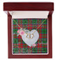 Gift To My Beautiful Girlfriend Valentine Necklace For Soulmate Anniversary Clan McCulloch Tartan Everlasting Love Necklace,valentine necklace, necklace girlfriend, necklace for wife, cute necklaces for girlfriend, jewelry for girlfriend, to my soulmate necklace, to my future wife necklace,