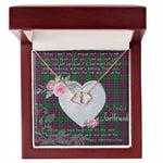 Gift To My Beautiful Girlfriend Valentine Necklace For Soulmate Anniversary Clan Logan Tartan Everlasting Love Necklace,valentine necklace, necklace girlfriend, necklace for wife, cute necklaces for girlfriend, jewelry for girlfriend, to my soulmate necklace, to my future wife necklace,