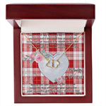 Gift To My Beautiful Girlfriend Valentine Necklace For Soulmate Anniversary Clan Maxwell Plaid Tartan Everlasting Love Necklace,valentine necklace, necklace girlfriend, necklace for wife, cute necklaces for girlfriend, jewelry for girlfriend, to my soulmate necklace, to my future wife necklace,