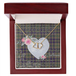 Gift To My Beautiful Girlfriend Valentine Necklace For Soulmate Anniversary Clan Taylor Weathered Tartan Everlasting Love Necklace,valentine necklace, necklace girlfriend, necklace for wife, cute necklaces for girlfriend, jewelry for girlfriend, to my soulmate necklace, to my future wife necklace,