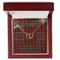To My Beautiful Soulmate Necklace In Your Eyes I Have Found My Home Clan Davis Tartan Forever Love Necklace Tartan Gift for Girlfriend Everlasting Love Necklace