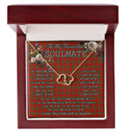To My Beautiful Soulmate Necklace In Your Eyes I Have Found My Home Clan MacAlister of Glenbarr Tartan Forever Love Necklace Tartan Gift for Girlfriend Everlasting Love Necklace