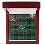 To My Beautiful Soulmate Necklace In Your Eyes I Have Found My Home Clan MacAlpine Tartan Forever Love Necklace Tartan Gift for Girlfriend Everlasting Love Necklace