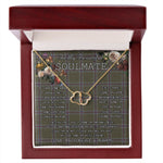 To My Beautiful Soulmate Necklace In Your Eyes I Have Found My Home Clan Renn Faire Tartan Forever Love Necklace Tartan Gift for Girlfriend Everlasting Love Necklace