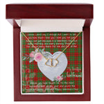 Gift To My Beautiful Girlfriend Valentine Necklace For Soulmate Anniversary Clan Cumming Modern Tartan Everlasting Love Necklace,valentine necklace, necklace girlfriend, necklace for wife, cute necklaces for girlfriend, jewelry for girlfriend, to my soulmate necklace, to my future wife necklace,
