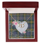 Gift To My Beautiful Girlfriend Valentine Necklace For Soulmate Anniversary Clan MacSporran Tartan Everlasting Love Necklace,valentine necklace, necklace girlfriend, necklace for wife, cute necklaces for girlfriend, jewelry for girlfriend, to my soulmate necklace, to my future wife necklace,