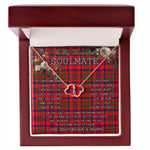 To My Beautiful Soulmate Necklace In Your Eyes I Have Found My Home Clan Murray of Tulloch Tartan Forever Love Necklace Tartan Gift for Girlfriend Everlasting Love Necklace