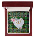Gift To My Beautiful Girlfriend Valentine Necklace For Soulmate Anniversary Clan Wallace Hunting Tartan Everlasting Love Necklace,valentine necklace, necklace girlfriend, necklace for wife, cute necklaces for girlfriend, jewelry for girlfriend, to my soulmate necklace, to my future wife necklace,
