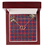 To My Beautiful Soulmate Necklace In Your Eyes I Have Found My Home Clan Galloway Red Tartan Forever Love Necklace Tartan Gift for Girlfriend Everlasting Love Necklace