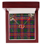 To My Beautiful Soulmate Necklace In Your Eyes I Have Found My Home Clan Roxburgh Tartan Forever Love Necklace Tartan Gift for Girlfriend Everlasting Love Necklace