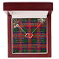 To My Beautiful Soulmate Necklace In Your Eyes I Have Found My Home Clan Roxburgh Tartan Forever Love Necklace Tartan Gift for Girlfriend Everlasting Love Necklace