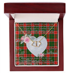 Gift To My Beautiful Girlfriend Valentine Necklace For Soulmate Anniversary Clan Pollock Tartan Everlasting Love Necklace,valentine necklace, necklace girlfriend, necklace for wife, cute necklaces for girlfriend, jewelry for girlfriend, to my soulmate necklace, to my future wife necklace,