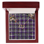 To My Beautiful Soulmate Necklace In Your Eyes I Have Found My Home Clan MacDonald Dress Modern Tartan Forever Love Necklace Tartan Gift for Girlfriend Everlasting Love Necklace