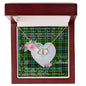 Gift To My Beautiful Girlfriend Valentine Necklace For Soulmate Anniversary Clan Douglas Hunting Tartan Everlasting Love Necklace, Gift For Women, Gift For Wife, Gift For Girl Friend, Gift For Mother, Gift For Grandmother, Gift for Sister, Gift For Daughter, Gift for Mom
