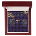 To My Beautiful Soulmate Necklace In Your Eyes I Have Found My Home Clan Horsburgh Tartan Everlasting Love Necklace