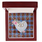 Gift To My Beautiful Girlfriend Valentine Necklace For Soulmate Anniversary Clan Congilton Tartan Everlasting Love Necklace,valentine necklace, necklace girlfriend, necklace for wife, cute necklaces for girlfriend, jewelry for girlfriend, to my soulmate necklace, to my future wife necklace,