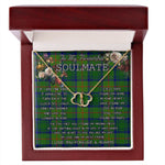 To My Beautiful Soulmate Necklace In Your Eyes I Have Found My Home Clan Cranstoun Hunting Tartan Everlasting Love Necklace