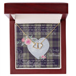 Gift To My Beautiful Girlfriend Valentine Necklace For Soulmate Anniversary Clan Cunningham Dress Blue Tartan Everlasting Love Necklace,valentine necklace, necklace girlfriend, necklace for wife, cute necklaces for girlfriend, jewelry for girlfriend, to my soulmate necklace, to my future wife necklace,