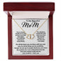 To My Beautiful Mom Necklace The Best Mom Anyone Could Wish For, Mother's Day Gift Necklace Mother's Day Everlasting Love Necklace
