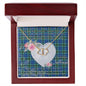 Gift To My Beautiful Girlfriend Valentine Necklace For Soulmate Anniversary Clan Keith Tartan Everlasting Love Necklace, Gift For Women, Gift For Wife, Gift For Girl Friend, Gift For Mother, Gift For Grandmother, Gift for Sister, Gift For Daughter, Gift for Mom