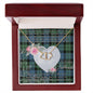 Gift To My Beautiful Girlfriend Valentine Necklace For Soulmate Anniversary Clan MacKay Ancient Tartan Everlasting Love Necklace,valentine necklace, necklace girlfriend, necklace for wife, cute necklaces for girlfriend, jewelry for girlfriend, to my soulmate necklace, to my future wife necklace,