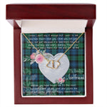 Gift To My Beautiful Girlfriend Valentine Necklace For Soulmate Anniversary Clan Blackwatch Ancient Tartan Everlasting Love Necklace, Gift For Women, Gift For Wife, Gift For Girl Friend, Gift For Mother, Gift For Grandmother, Gift for Sister, Gift For Daughter, Gift for Mom