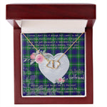 Gift To My Beautiful Girlfriend Valentine Necklace For Soulmate Anniversary Clan Hamilton Hunting Tartan Everlasting Love Necklace, Gift For Women, Gift For Wife, Gift For Girl Friend, Gift For Mother, Gift For Grandmother, Gift for Sister, Gift For Daughter, Gift for Mom