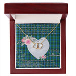 Gift To My Beautiful Girlfriend Valentine Necklace For Soulmate Anniversary Clan Lyon Tartan Everlasting Love Necklace,valentine necklace, necklace girlfriend, necklace for wife, cute necklaces for girlfriend, jewelry for girlfriend, to my soulmate necklace, to my future wife necklace,