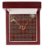 To My Beautiful Soulmate Necklace In Your Eyes I Have Found My Home Clan Innes of Moray Tartan Everlasting Love Necklace