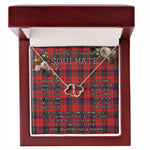 To My Beautiful Soulmate Necklace In Your Eyes I Have Found My Home Clan Robertson Tartan Forever Love Necklace Tartan Gift for Girlfriend Everlasting Love Necklace