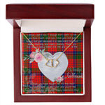 Gift To My Beautiful Girlfriend Valentine Necklace For Soulmate Anniversary Clan Nicolson Tartan Everlasting Love Necklace,valentine necklace, necklace girlfriend, necklace for wife, cute necklaces for girlfriend, jewelry for girlfriend, to my soulmate necklace, to my future wife necklace,