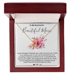 Mother-In-Law Necklace, Necklace Gift For Boyfriend's Mom, To My Boyfriend's Mom Gift, Future Mother-In-Law
