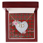 Gift To My Beautiful Girlfriend Valentine Necklace For Soulmate Anniversary Clan Grant Tartan Everlasting Love Necklace, Gift For Women, Gift For Wife, Gift For Girl Friend, Gift For Mother, Gift For Grandmother, Gift for Sister, Gift For Daughter, Gift for Mom