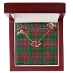 To My Beautiful Soulmate Necklace In Your Eyes I Have Found My Home Clan McCulloch Tartan Forever Love Necklace Tartan Gift for Girlfriend Everlasting Love Necklace