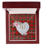 Gift To My Beautiful Girlfriend Valentine Necklace For Soulmate Anniversary Clan Seton Tartan Everlasting Love Necklace,valentine necklace, necklace girlfriend, necklace for wife, cute necklaces for girlfriend, jewelry for girlfriend, to my soulmate necklace, to my future wife necklace,