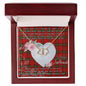 Gift To My Beautiful Girlfriend Valentine Necklace For Soulmate Anniversary Clan Seton Tartan Everlasting Love Necklace,valentine necklace, necklace girlfriend, necklace for wife, cute necklaces for girlfriend, jewelry for girlfriend, to my soulmate necklace, to my future wife necklace,