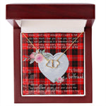 Gift To My Beautiful Girlfriend Valentine Necklace For Soulmate Anniversary Clan Cunningham Modern Tartan Everlasting Love Necklace,valentine necklace, necklace girlfriend, necklace for wife, cute necklaces for girlfriend, jewelry for girlfriend, to my soulmate necklace, to my future wife necklace,
