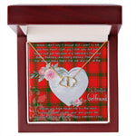 Gift To My Beautiful Girlfriend Valentine Necklace For Soulmate Anniversary Clan MacDonald of Sleat Tartan Everlasting Love Necklace,valentine necklace, necklace girlfriend, necklace for wife, cute necklaces for girlfriend, jewelry for girlfriend, to my soulmate necklace, to my future wife necklace,