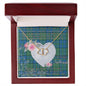 Gift To My Beautiful Girlfriend Valentine Necklace For Soulmate Anniversary Clan Lockhart Tartan Everlasting Love Necklace,valentine necklace, necklace girlfriend, necklace for wife, cute necklaces for girlfriend, jewelry for girlfriend, to my soulmate necklace, to my future wife necklace,