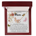 Mom Necklace Gift - To My Mom - Twists & Turns Gift Set Mom Necklace, Mother's Day Everlasting Love Necklace