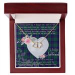 Gift To My Beautiful Girlfriend Valentine Necklace For Soulmate Anniversary Clan Hutton Tartan Everlasting Love Necklace,valentine necklace, necklace girlfriend, necklace for wife, cute necklaces for girlfriend, jewelry for girlfriend, to my soulmate necklace, to my future wife necklace,