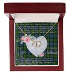 Gift To My Beautiful Girlfriend Valentine Necklace For Soulmate Anniversary Clan MacKie Tartan Everlasting Love Necklace,valentine necklace, necklace girlfriend, necklace for wife, cute necklaces for girlfriend, jewelry for girlfriend, to my soulmate necklace, to my future wife necklace,