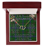 To My Beautiful Soulmate Necklace In Your Eyes I Have Found My Home Clan Henderson Modern Tartan Everlasting Love Necklace