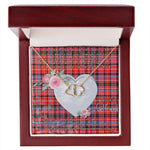 Gift To My Beautiful Girlfriend Valentine Necklace For Soulmate Anniversary Clan Preston Tartan Everlasting Love Necklace,valentine necklace, necklace girlfriend, necklace for wife, cute necklaces for girlfriend, jewelry for girlfriend, to my soulmate necklace, to my future wife necklace,