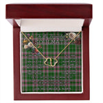 To My Beautiful Soulmate Necklace In Your Eyes I Have Found My Home Clan Gray Tartan Forever Love Necklace Tartan Gift for Girlfriend Everlasting Love Necklace